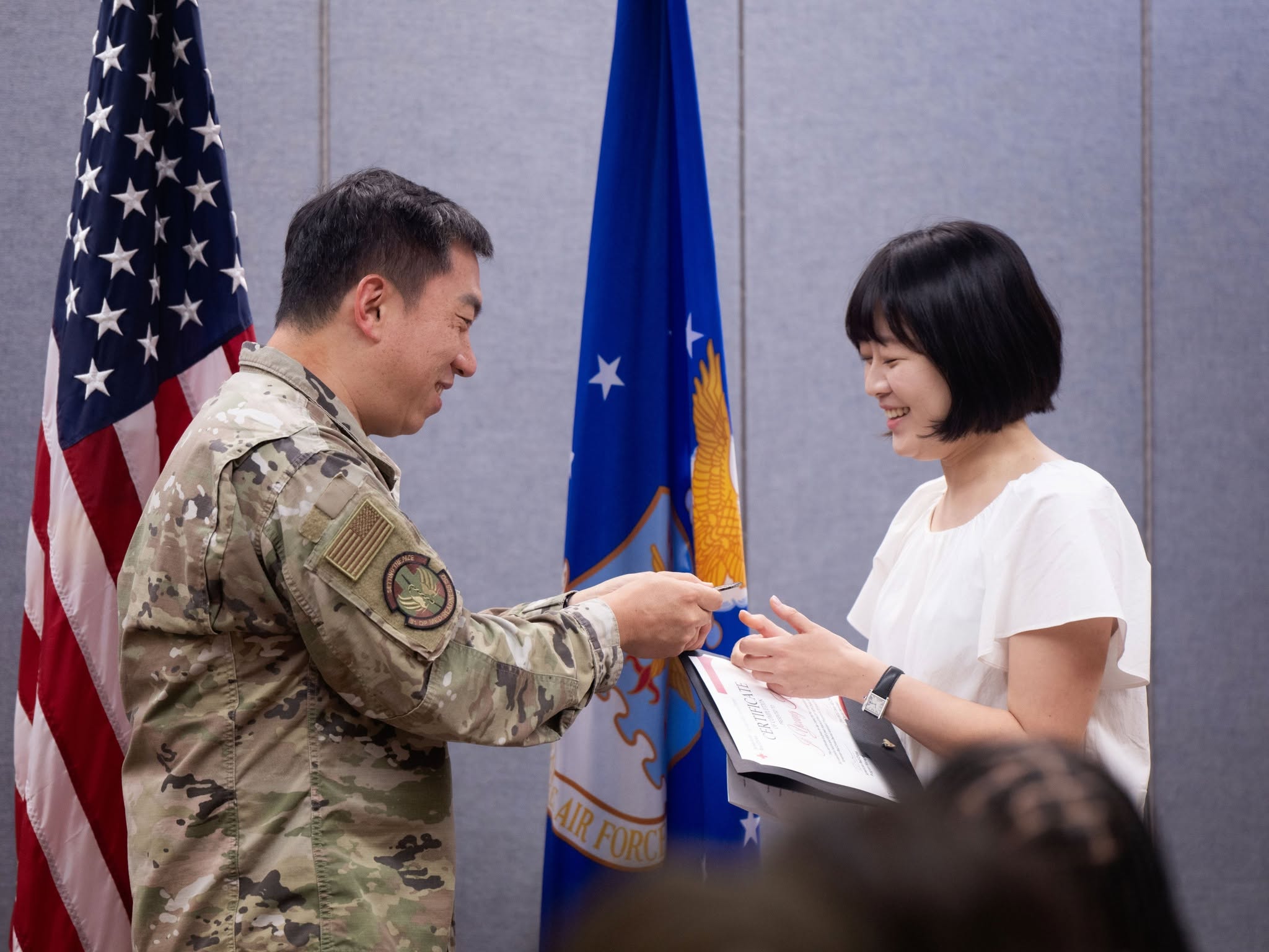 Military spouse training as a dental assistant